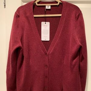 Cabi NWT Red Cardigan Sz L